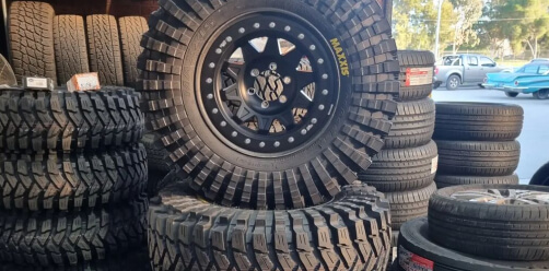 new set of Maxis tyres for a customer 4x4